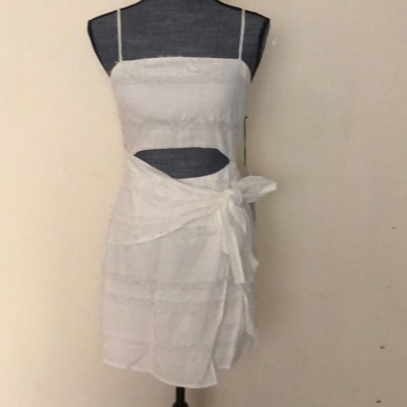 Ruffle Mini Wrap Dress - Picture 8 of 8